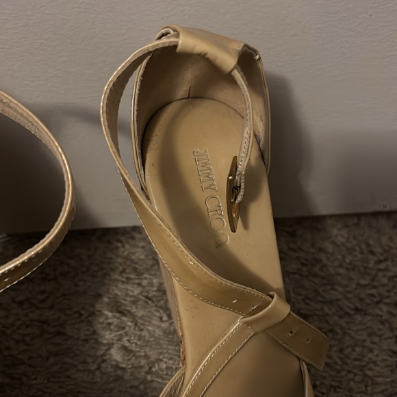 Jimmy Choo Patent Leather Wedge sandal - Picture 7 of 12